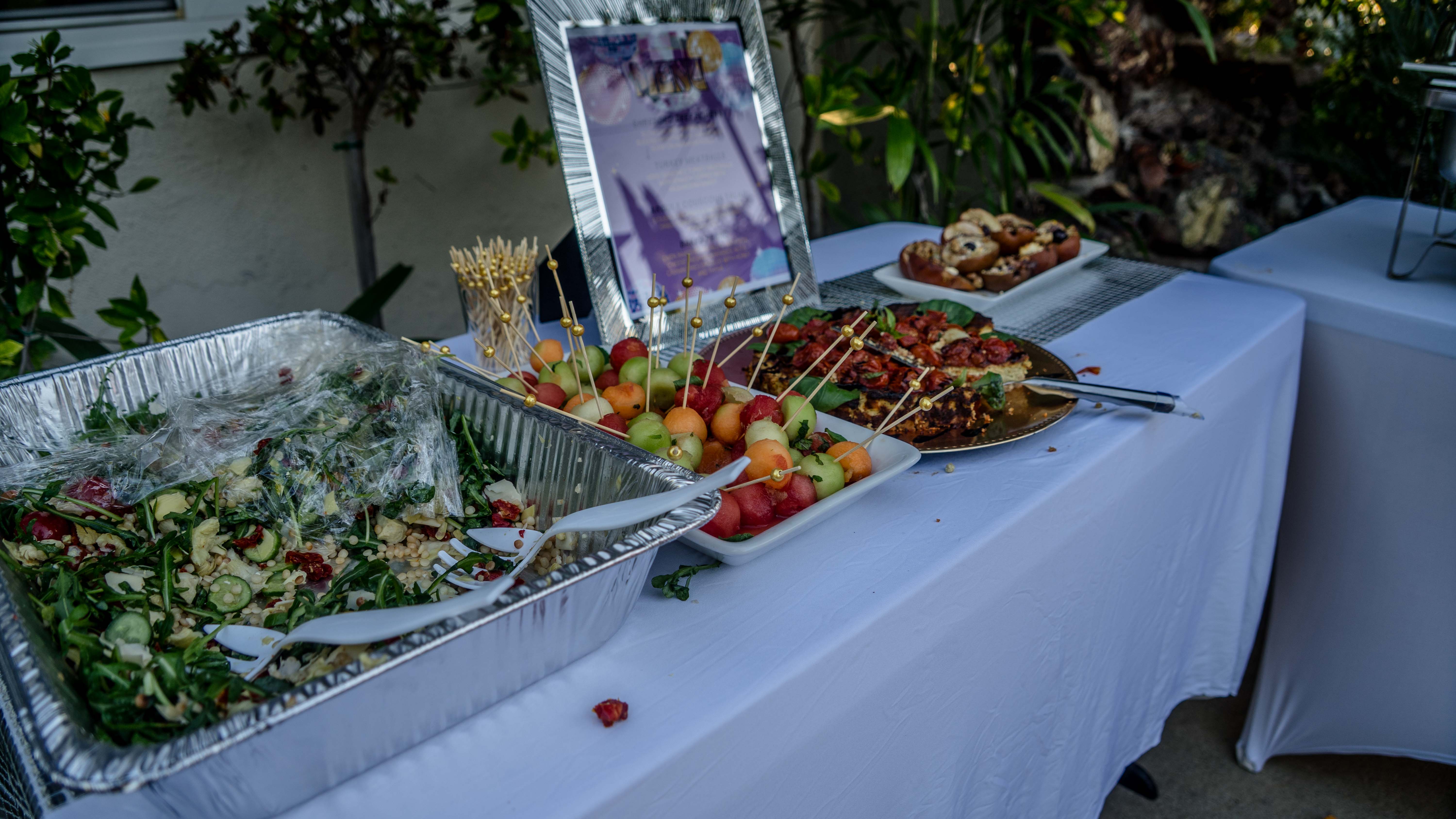 Elegant catering spread by Chef Denise