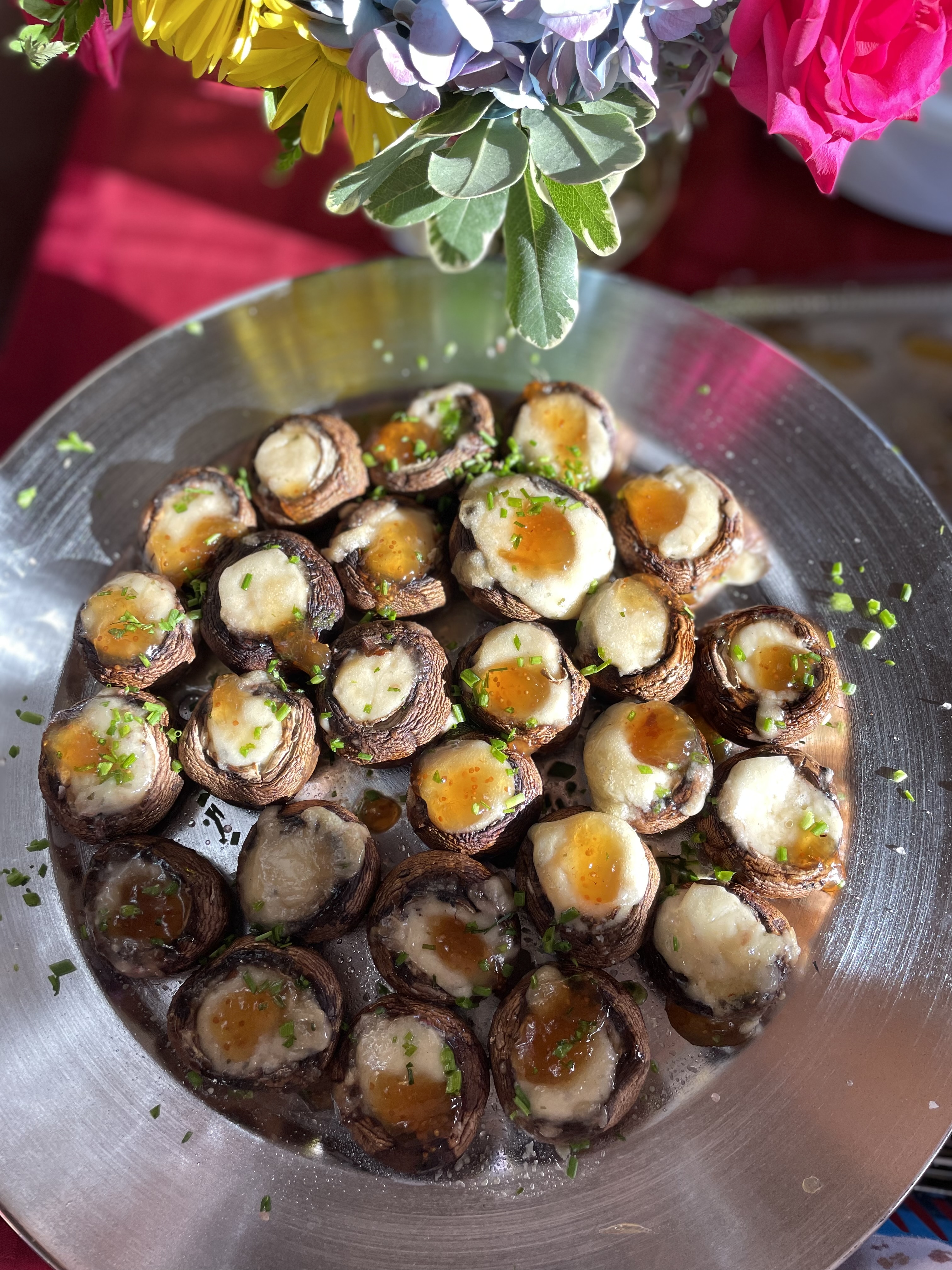 Artisan stuffed mushrooms